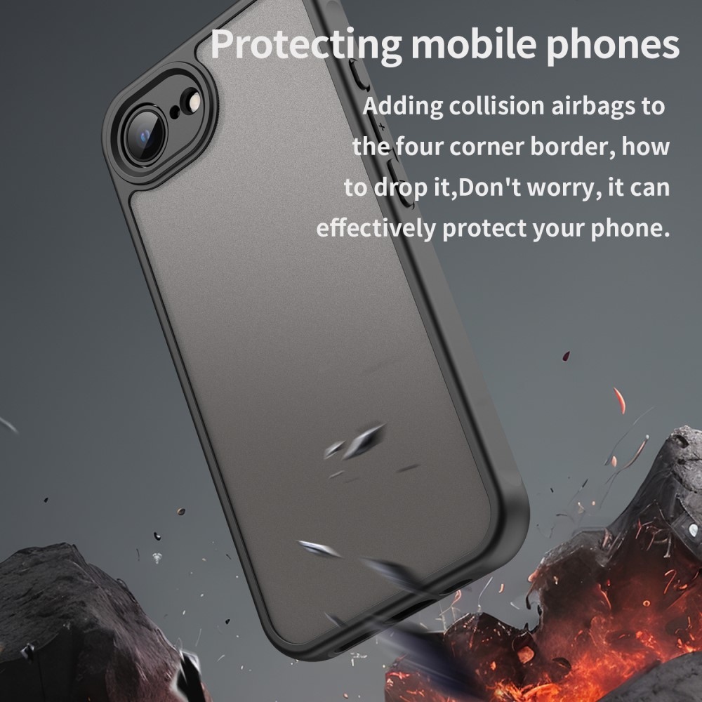 Proof gelový obal s pevnými zády na iPhone 16e - černý