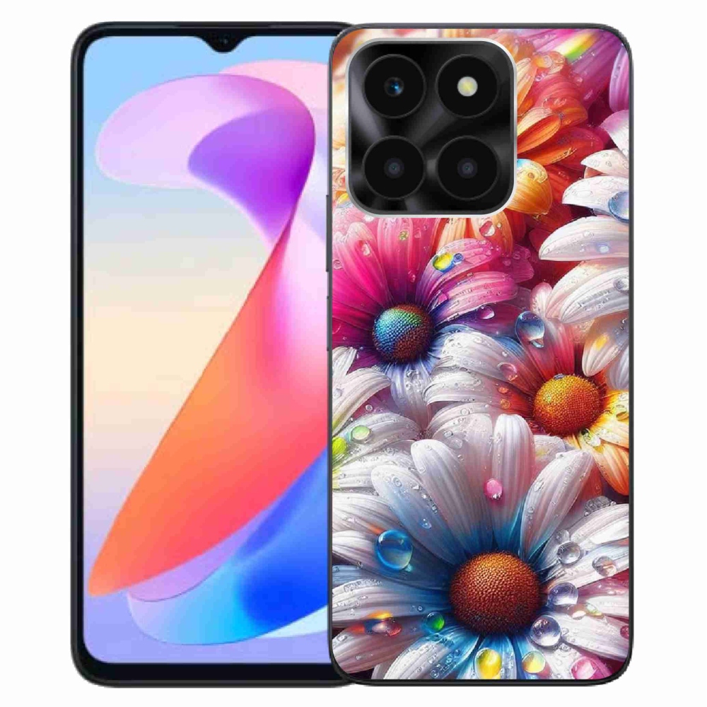 Gelový kryt mmCase na Honor X6a - barevné kopretiny
