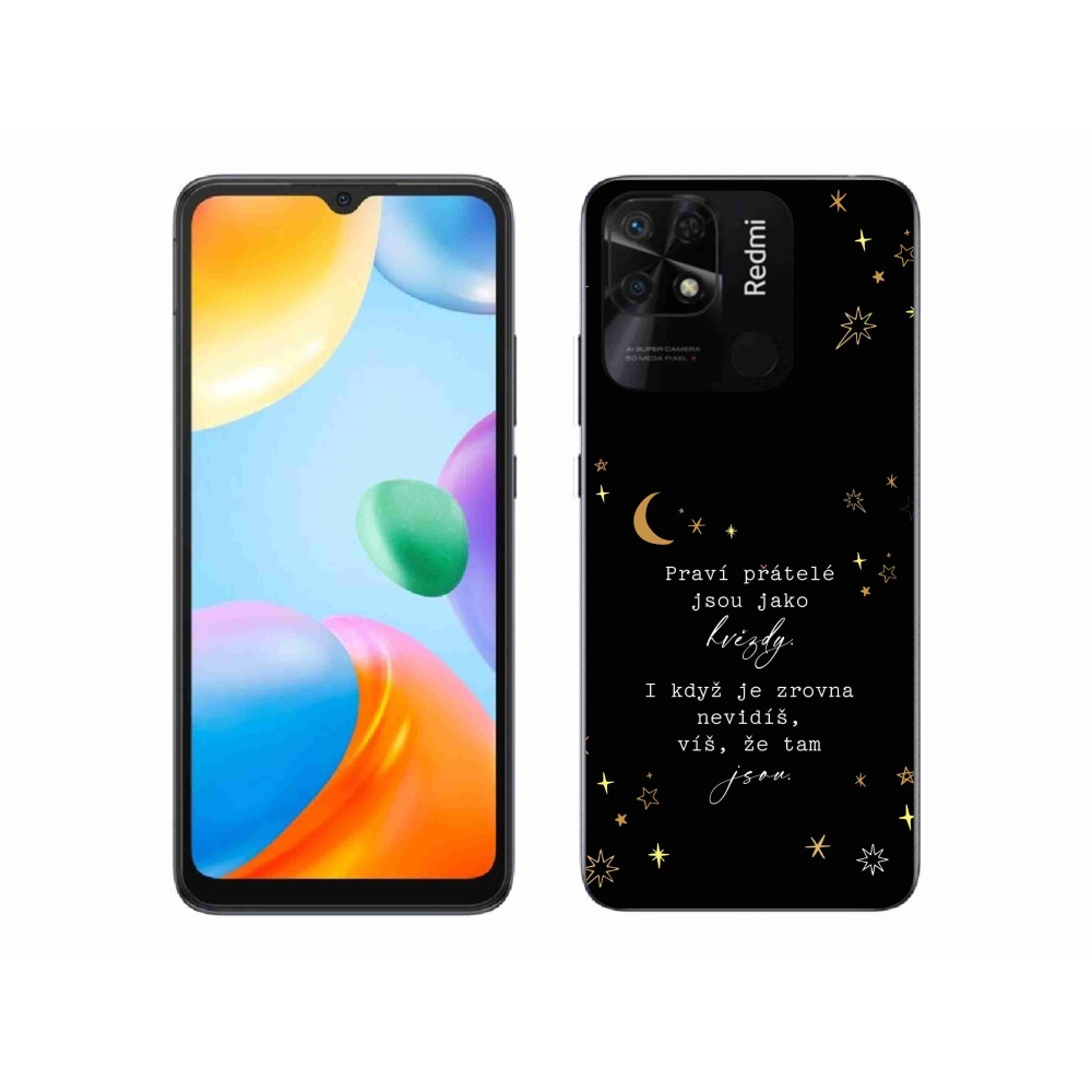Gelový kryt mmCase na Xiaomi Redmi 10C - citát 6 černé pozadí