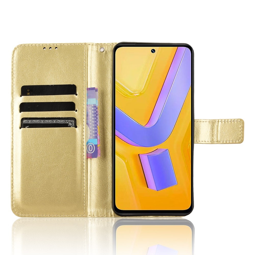 Crazy knížkové pouzdro na Vivo V40 SE 4G/5G - zlaté
