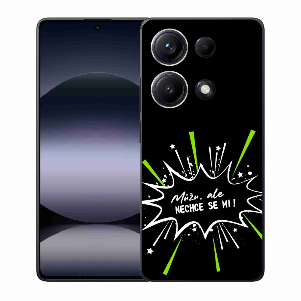 Gelový kryt mmCase na Xiaomi Redmi Note 14S - vtipný text 11 černé pozadí