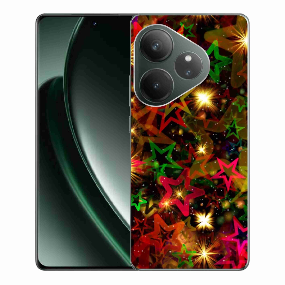 Gelový kryt mmCase na Realme GT 6 5G/GT 6T 5G - barevné hvězdičky