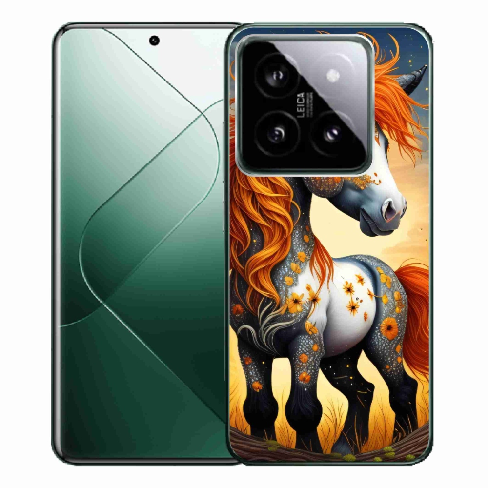 Gelový kryt mmCase na Xiaomi 14 Pro - barevný poník