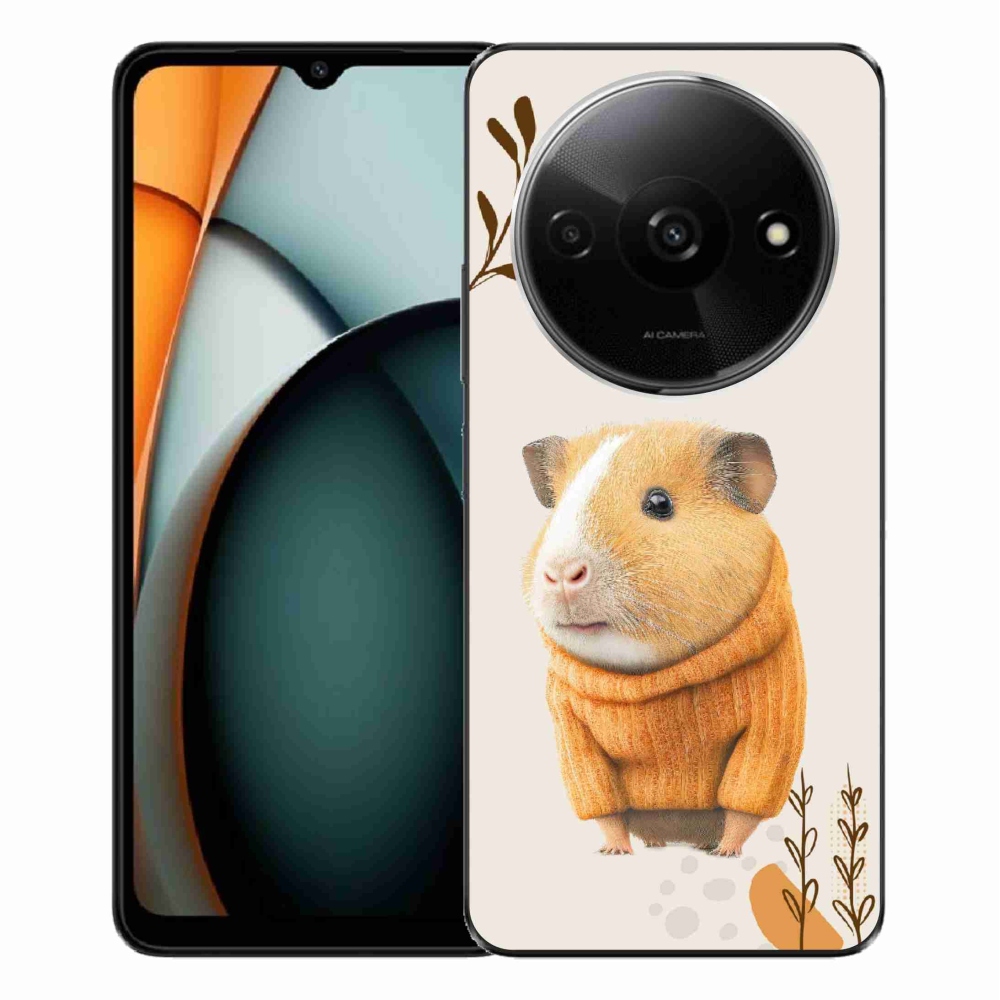 Gelový kryt mmCase na Xiaomi Redmi A3 - morče ve svetru