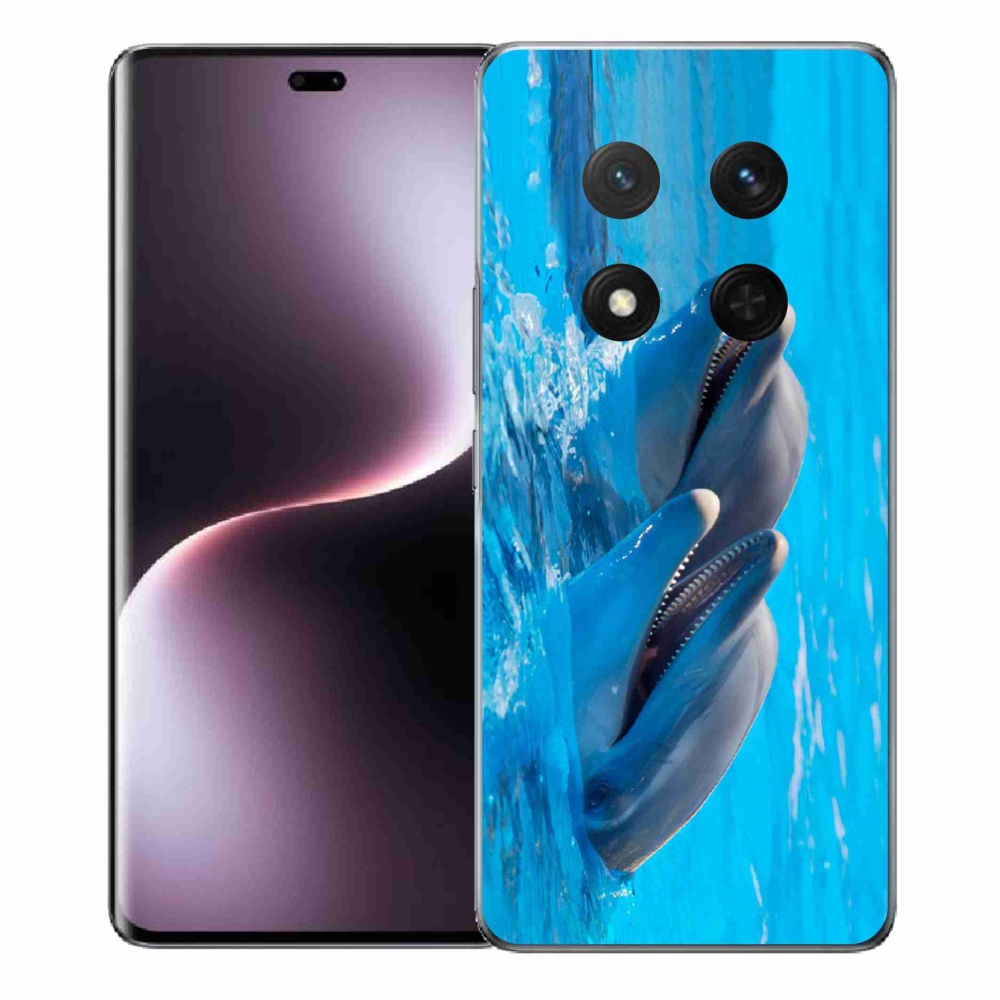 Gelový kryt mmCase na Honor Magic 7 Lite 5G - delfíni