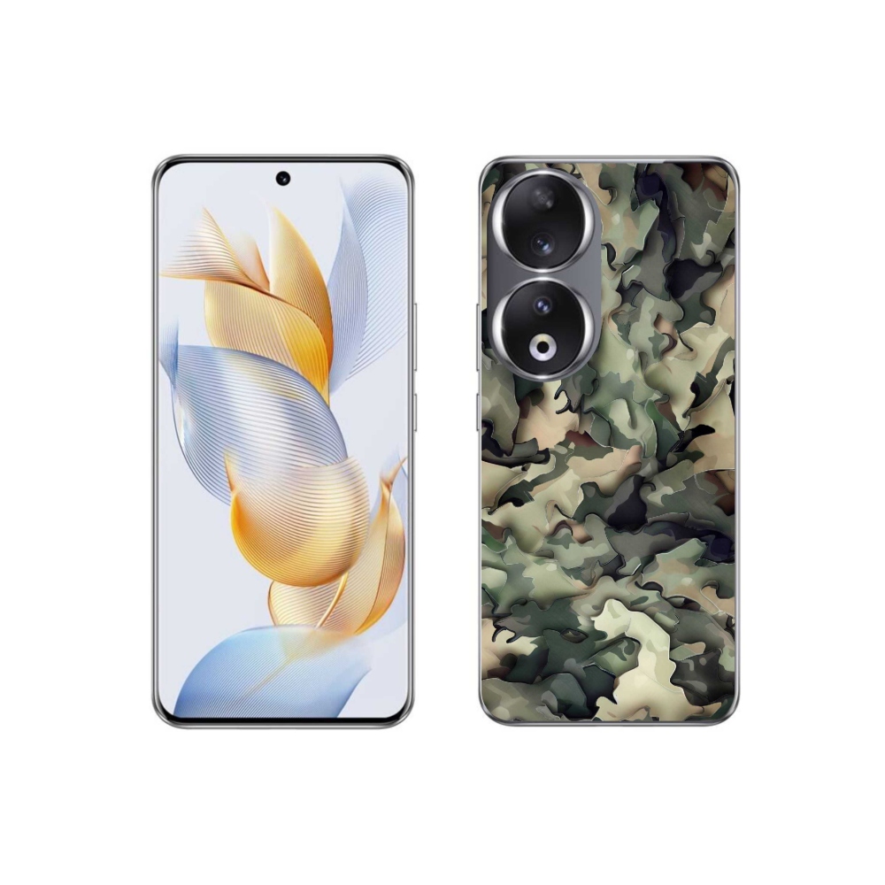 Gelový kryt mmCase na Honor 90 - maskáčový vzor 9