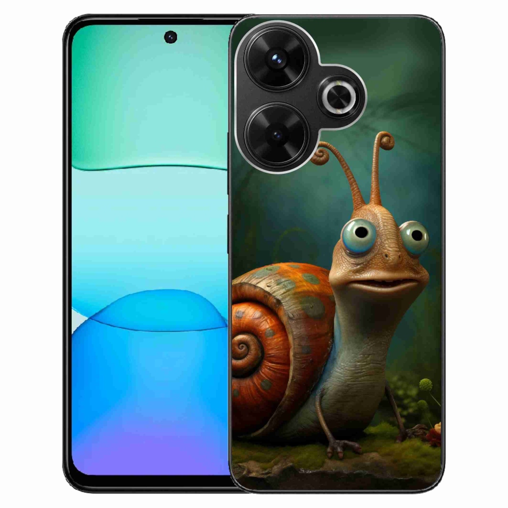 Gelový kryt mmCase na Xiaomi Redmi 13 4G/Poco M6 4G - šnek