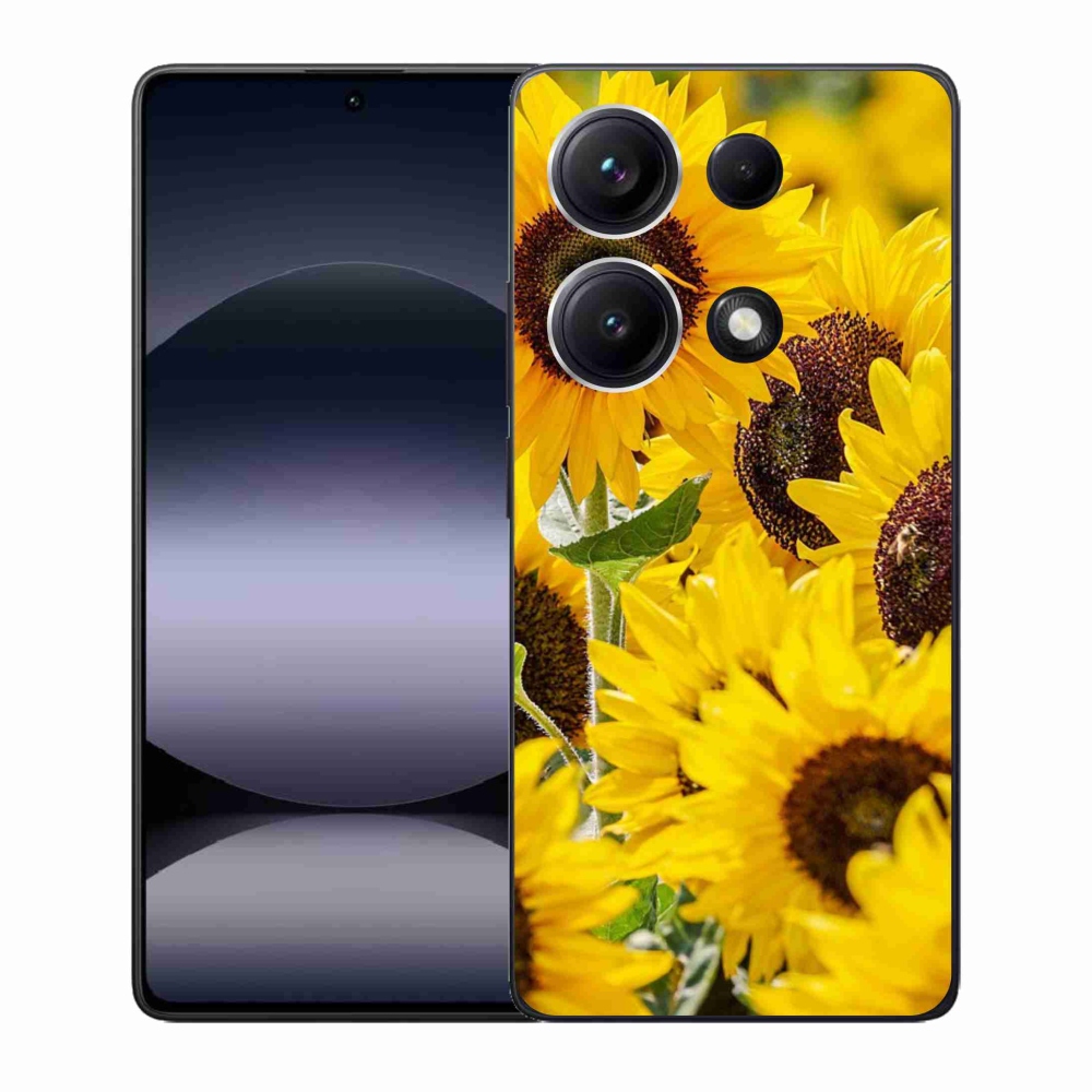 Gelový kryt mmCase na Xiaomi Redmi Note 14S - slunečnice