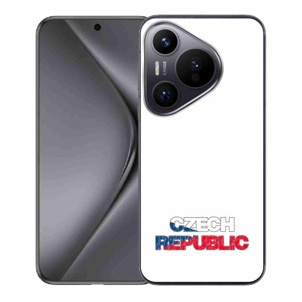 Gelový kryt mmCase na Huawei Pura 70 - Czech Republic bílé pozadí