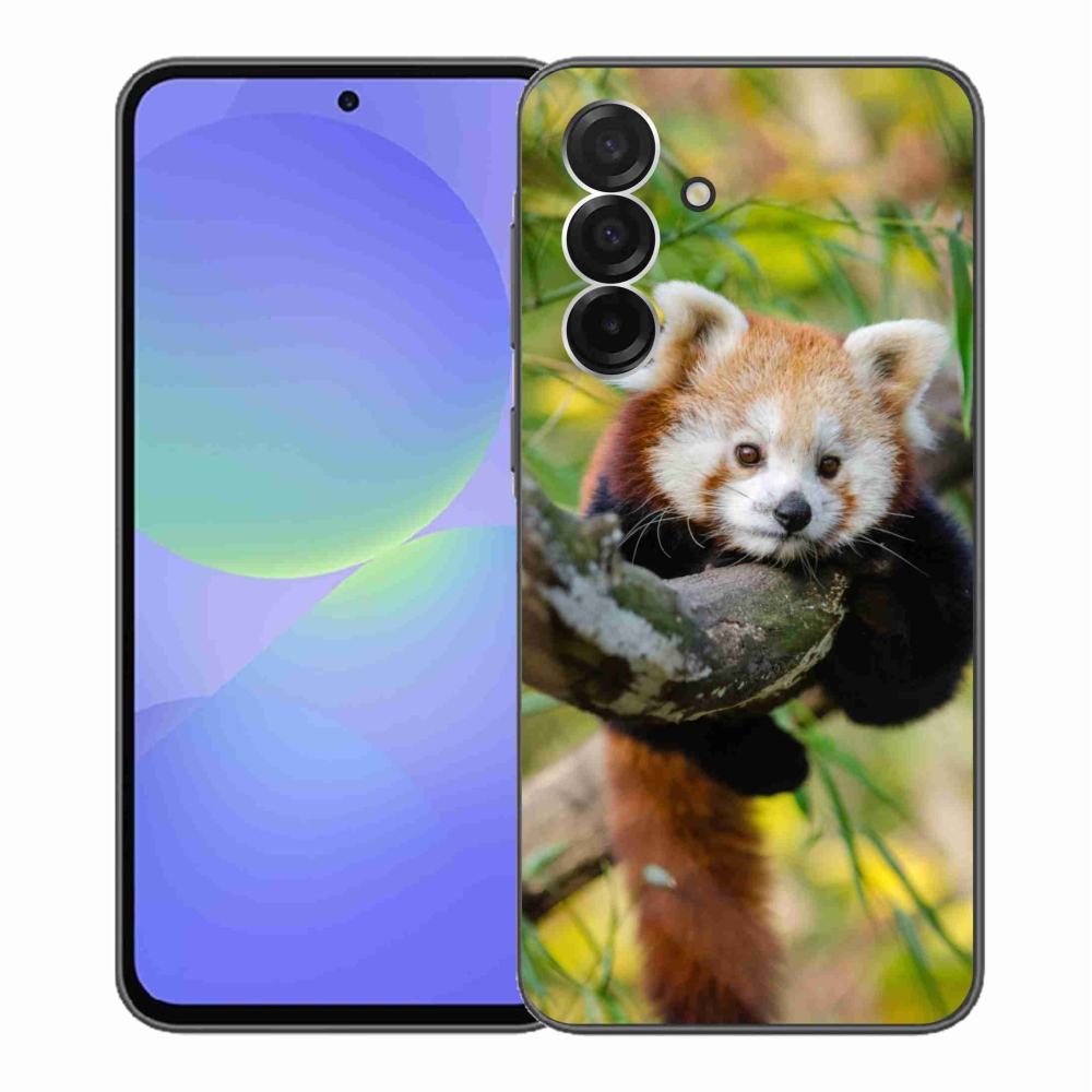 Gelový kryt mmCase na Samsung Galaxy A36 5G - panda červená