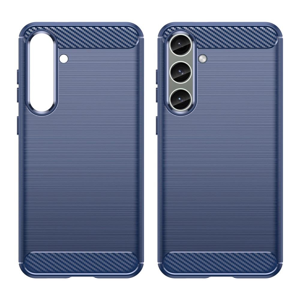 Carbon odolný gelový obal na Samsung Galaxy S24+/S25+ - modrý