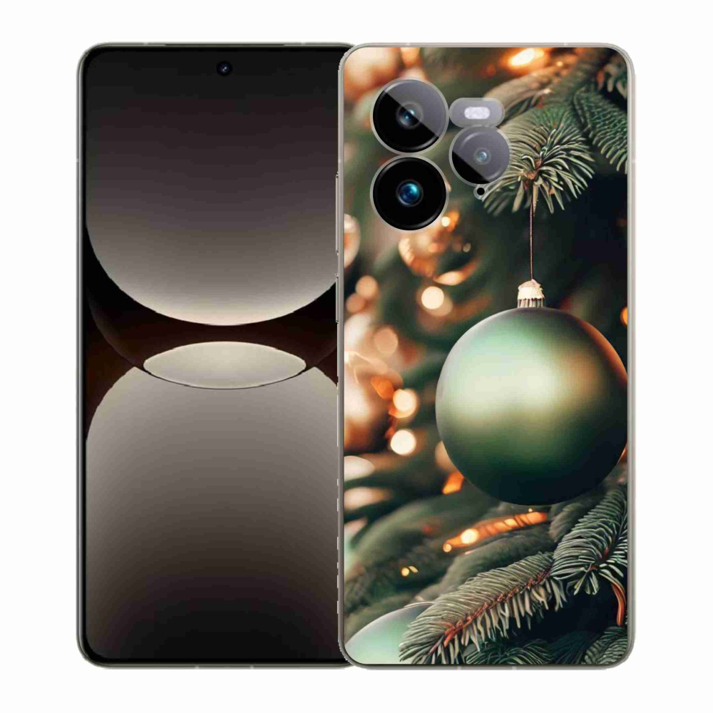 Gelový kryt mmCase na Realme GT 7 Pro 5G - vánoční ozdoby 1