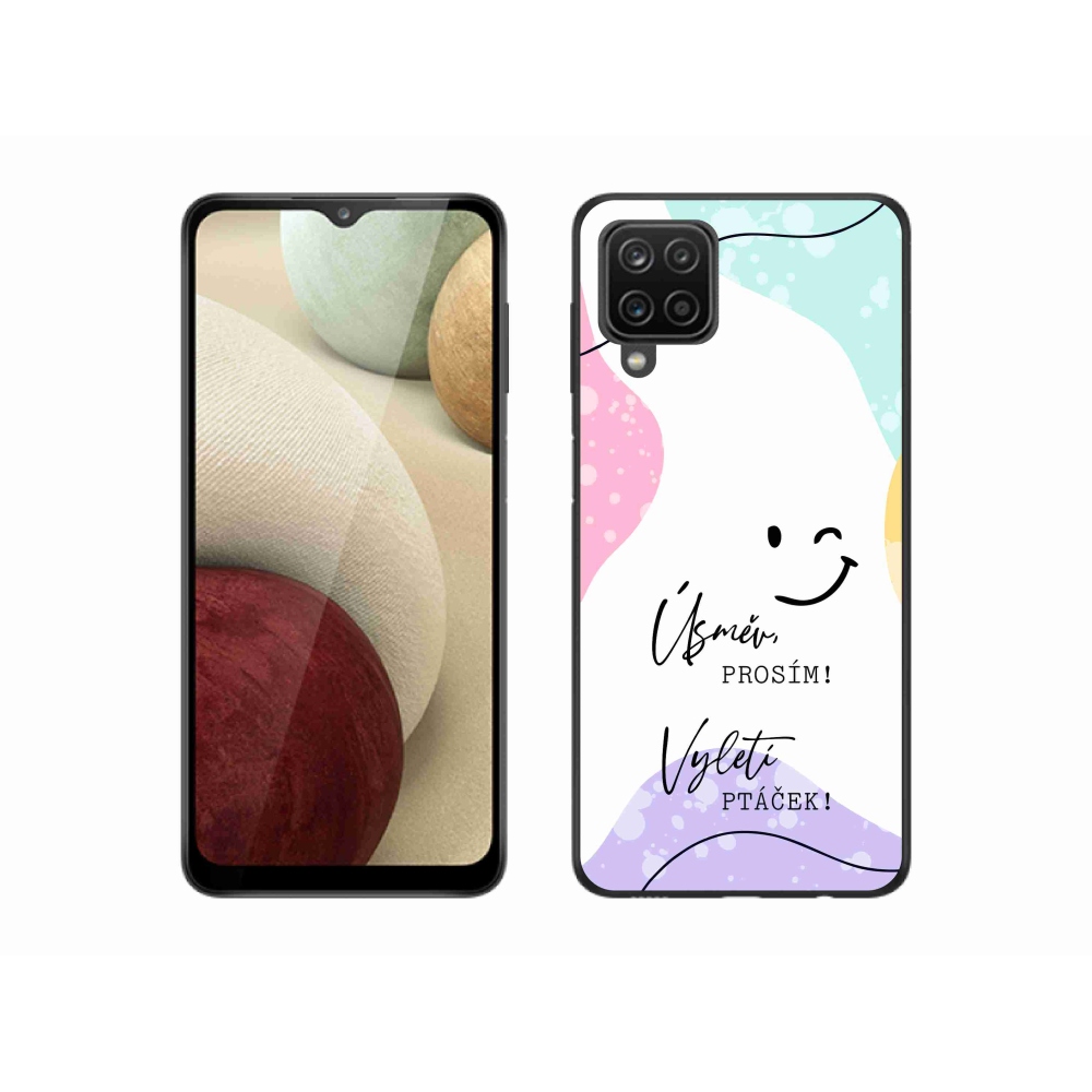 Gelový kryt mmCase na Samsung Galaxy M12 - vtipný text 4 bílé pozadí