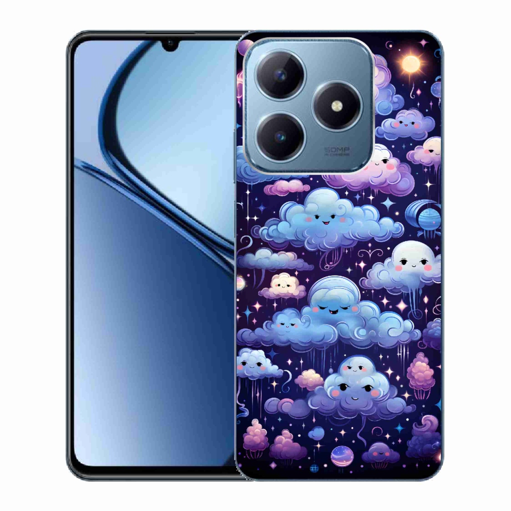 Gelový kryt mmCase na Realme C63 - mráčky