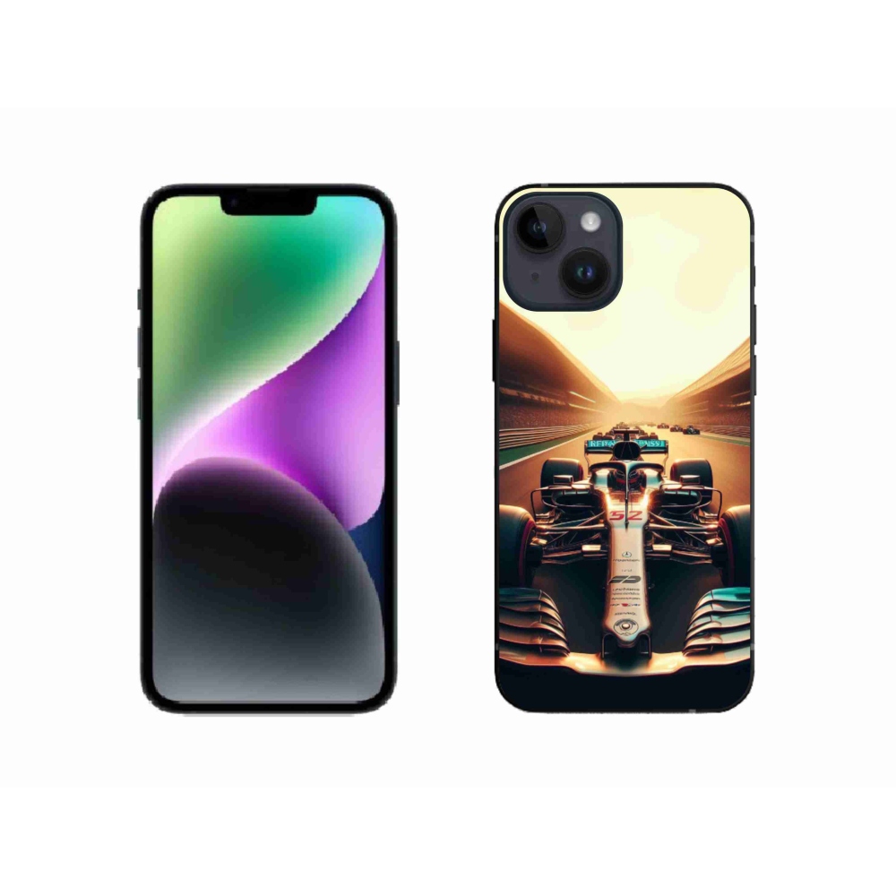 Gelový kryt mmCase na iPhone 14 - formule 1