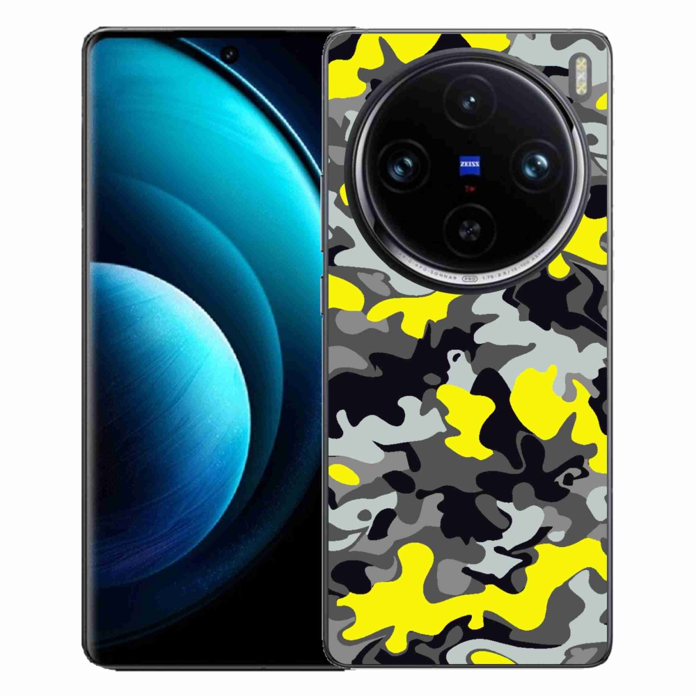 Gelový kryt mmCase na Vivo X100 Pro 5G - maskáčový vzor 6