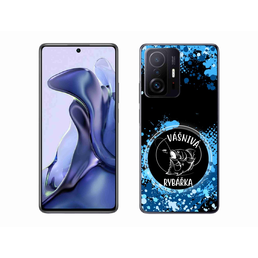 Gelový kryt mmCase na Xiaomi 11T Pro - vášnivá rybářka černé pozadí