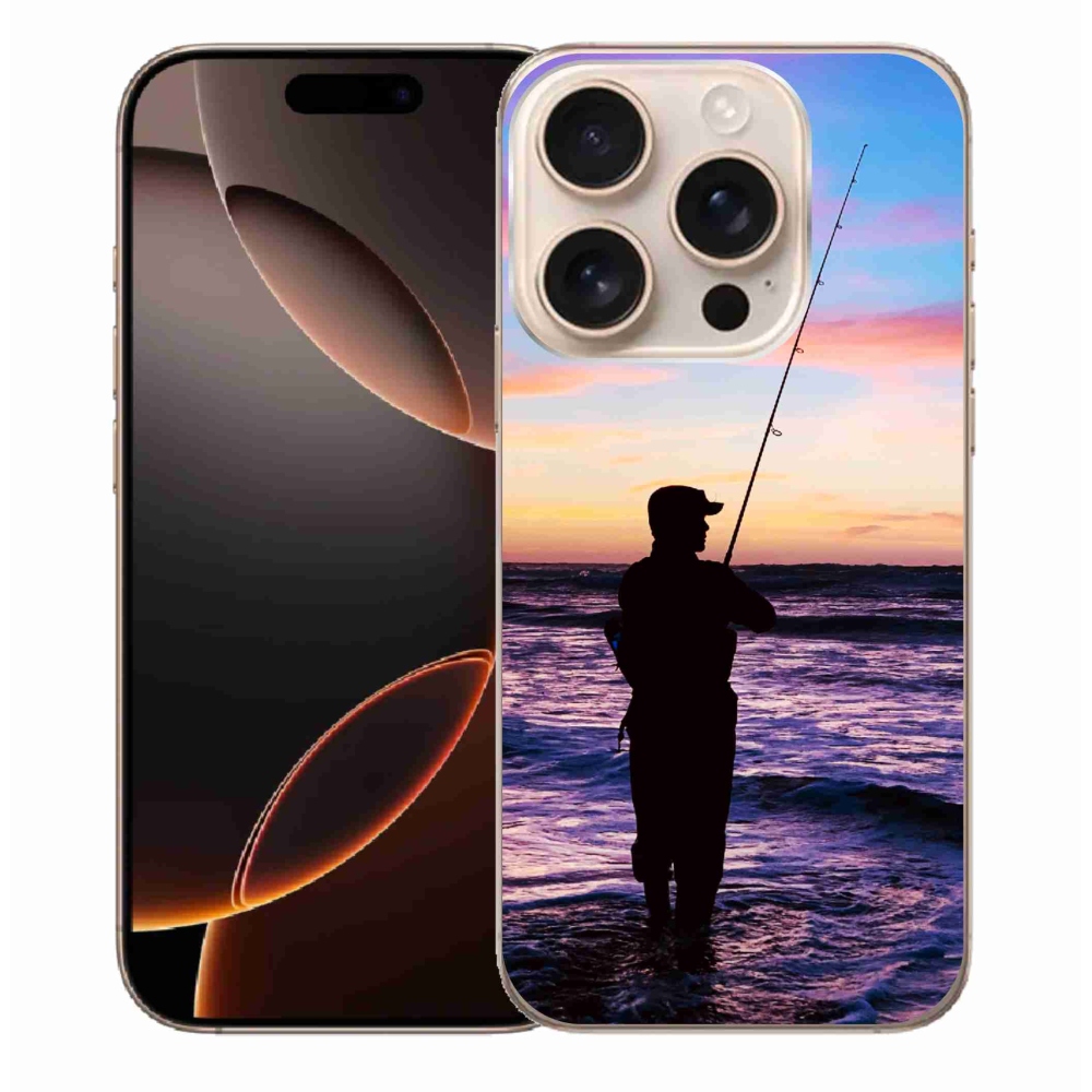 Gelový kryt mmCase na iPhone 16 Pro Max - rybaření 1