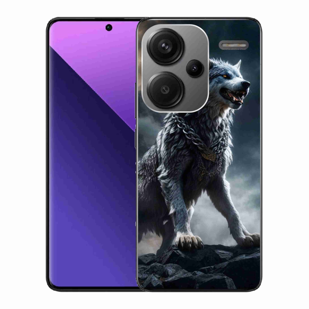 Gelový kryt mmCase na Xiaomi Redmi Note 13 Pro+ 5G - vlk 1