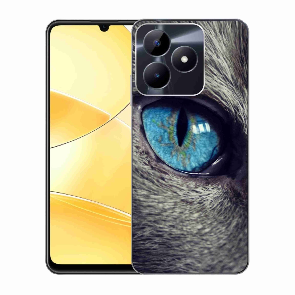Gelový kryt mmCase na Realme C51/C53 - modré kočičí oko