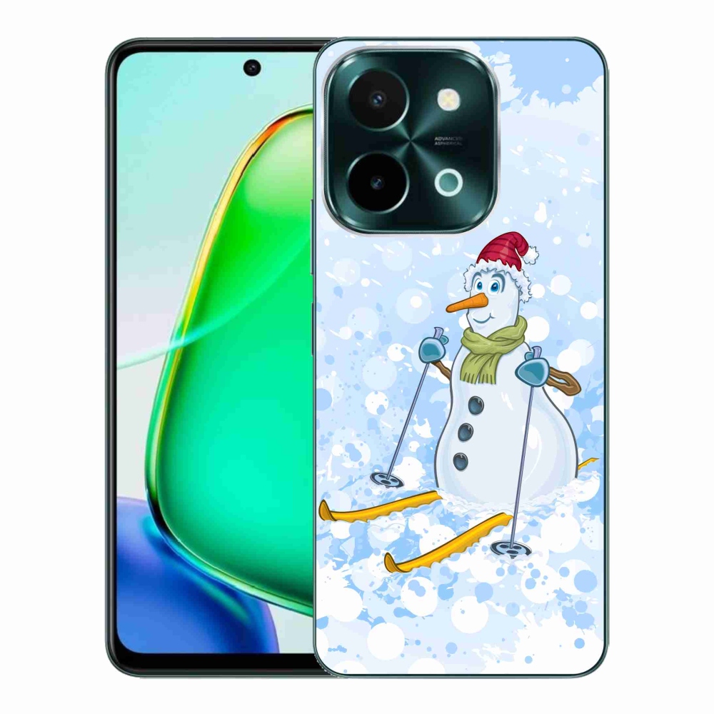 Gelový kryt mmCase na Vivo Y28 - sněhulák
