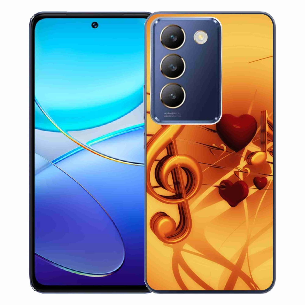 Gelový kryt mmCase na Vivo V40 SE 4G/5G - noty