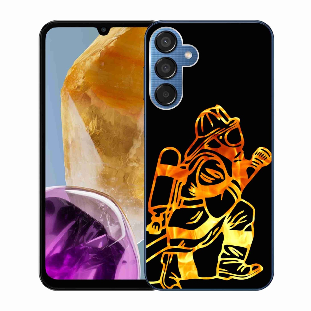 Gelový kryt mmCase na Samsung Galaxy M15 5G - hasič 1