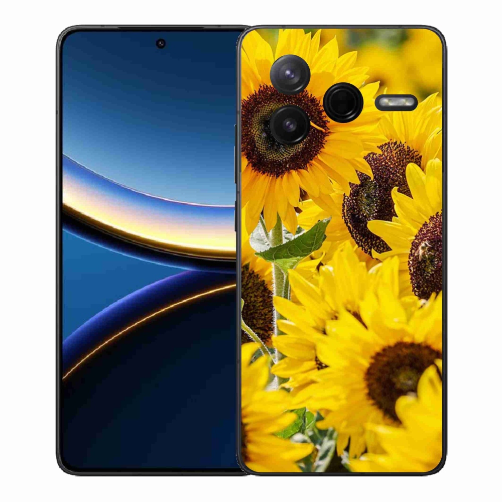 Gelový kryt mmCase na Xiaomi Poco F7 Pro - slunečnice