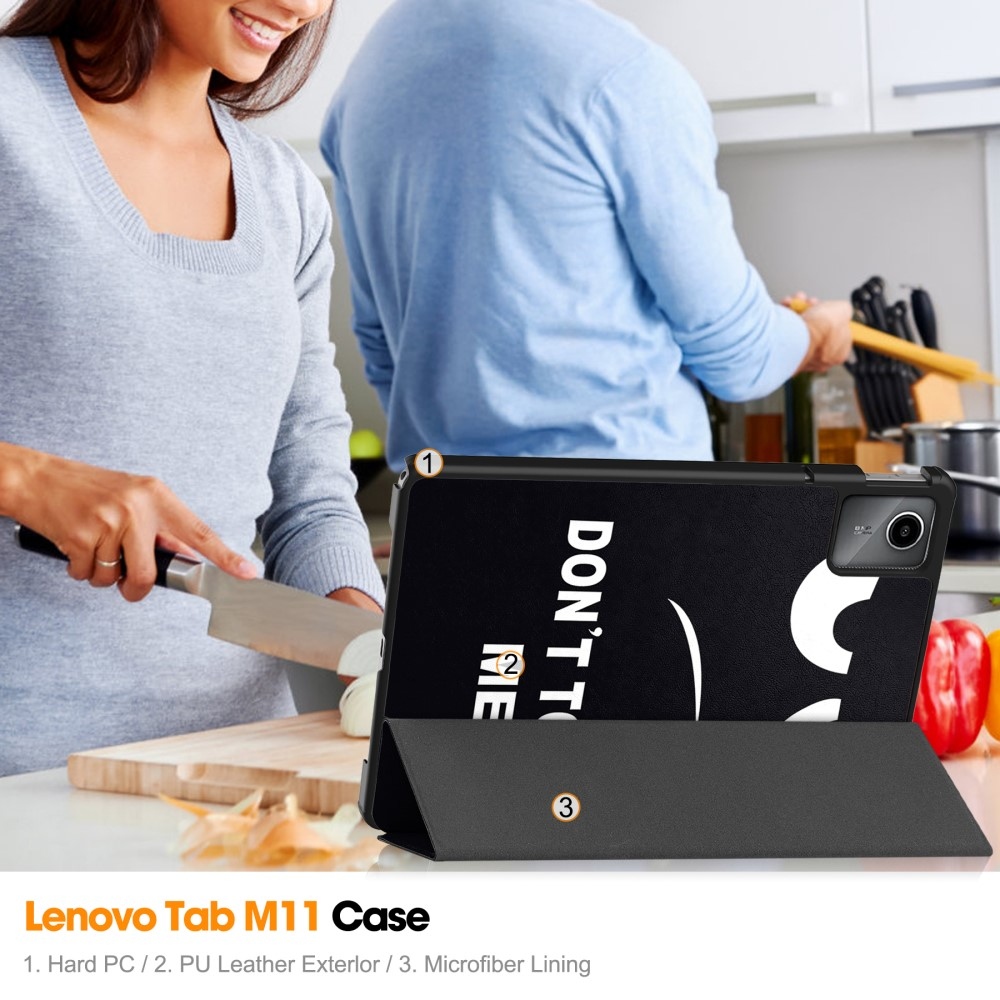 Print chytré zavírací pouzdro na Lenovo Tab M11/Tab K11 - nesahat