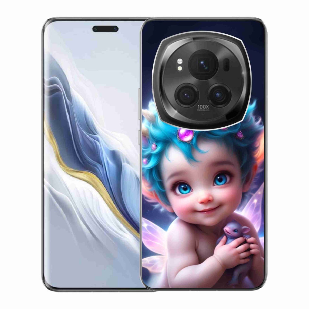 Gelový kryt mmCase na Honor Magic 6 Pro 5G - dítě s motýlími křídly