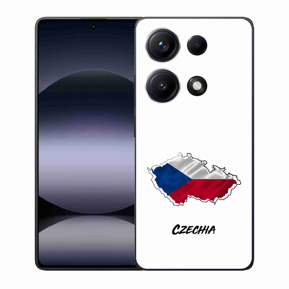 Gelový kryt mmCase na Xiaomi Redmi Note 14S - Czechia bílé pozadí