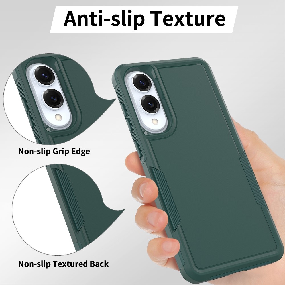 Shocky odolný kryt na Samsung Galaxy S25 Edge - tmavězelený