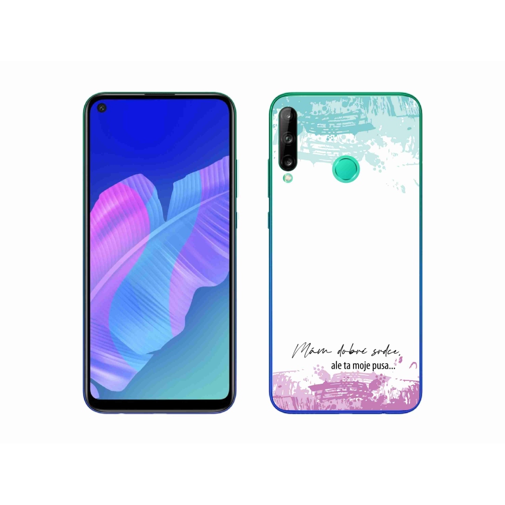 Gelový kryt mmCase na Huawei P40 Lite E - vtipný text 3 bílé pozadí