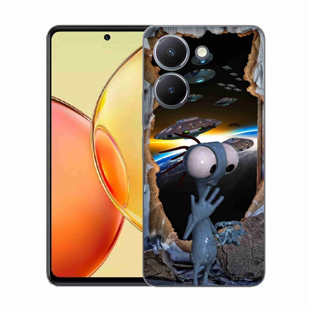 Gelový kryt mmCase na Vivo Y36 - mimozemšťan