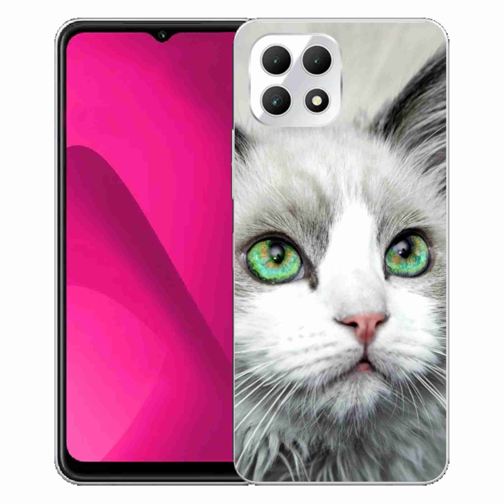 Gelový kryt mmCase na T-Mobile T Phone 2 - kočičí pohled