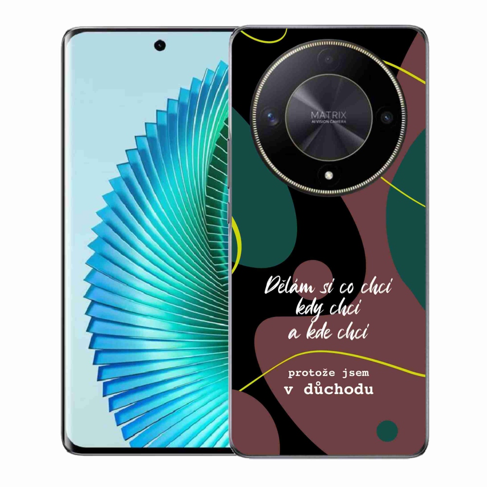 Gelový kryt mmCase na Honor Magic 6 Lite 5G - vtipný text 10 černé pozadí