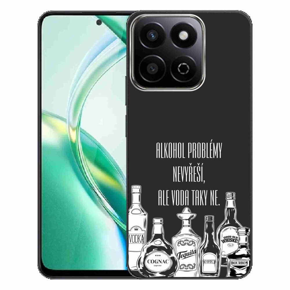 Gelový kryt mmCase na Honor 200 Smart 5G - vtipný text černé pozadí