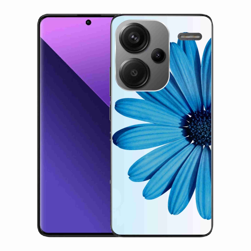 Gelový obal mmCase na Xiaomi Redmi Note 13 Pro+ 5G - modrá kopretina