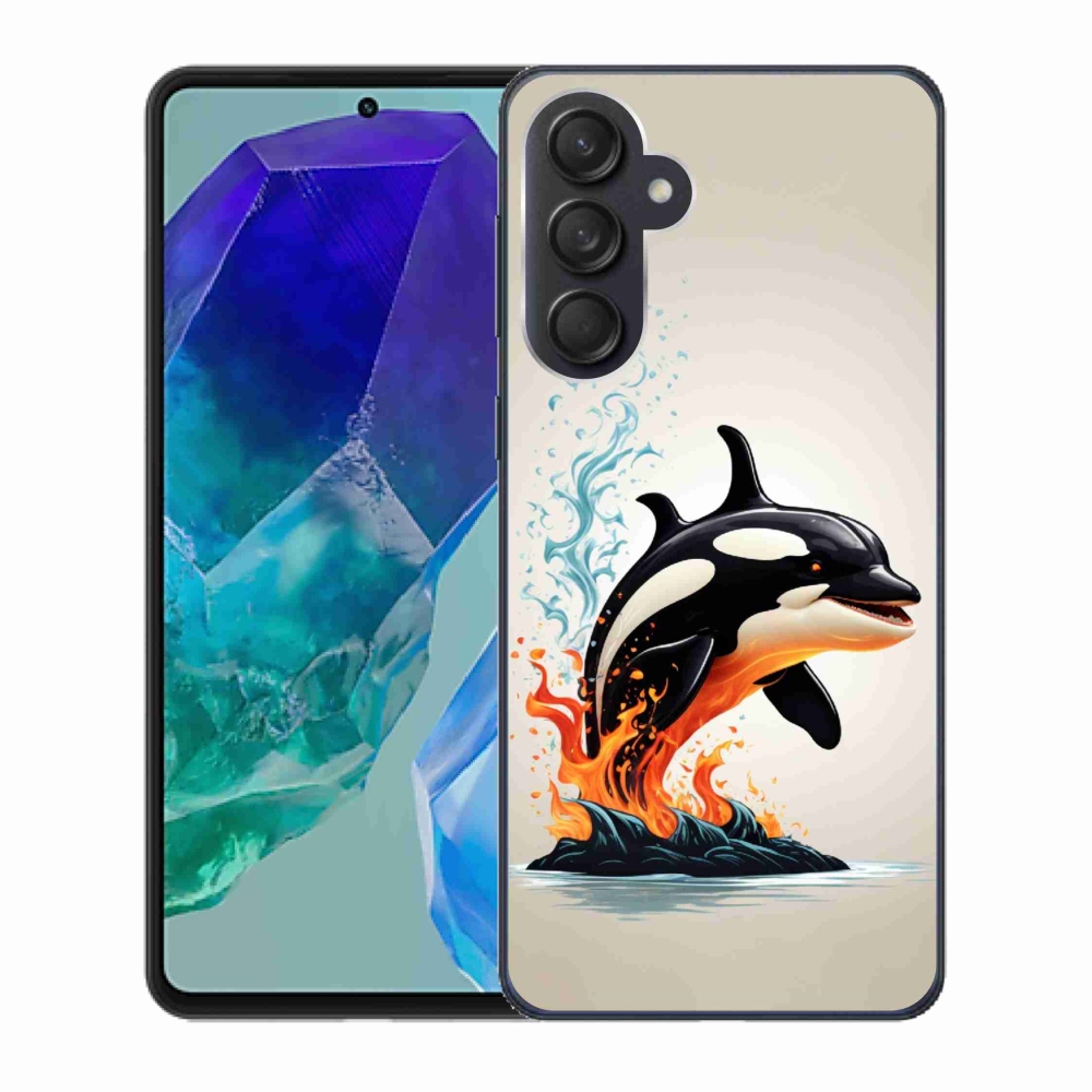 Gelový kryt mmCase na Samsung Galaxy M55 5G - kosatka