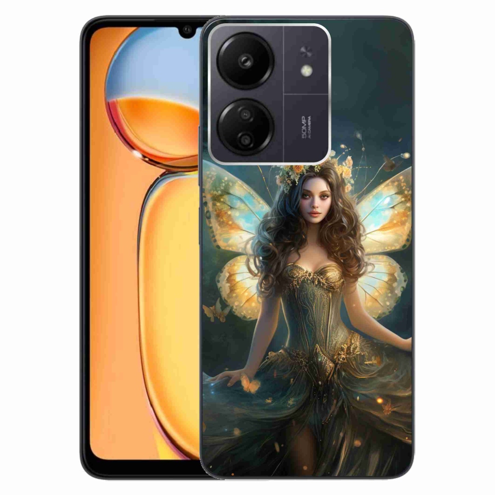 Gelový kryt mmCase na Xiaomi Poco C65/Redmi 13C - motýlí žena