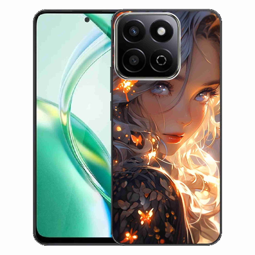Gelový kryt mmCase na Honor 200 Smart 5G - dívka a motýli