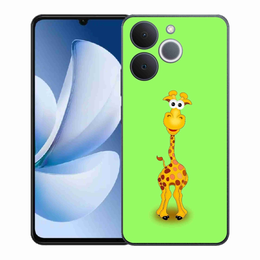 Gelový kryt mmCase na Realme Note 70T - kreslená žirafa