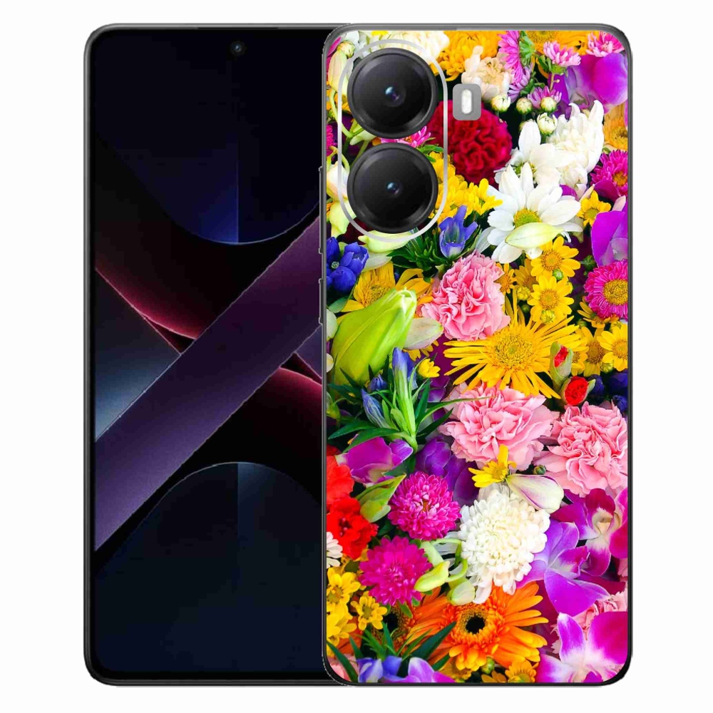 Gelový kryt mmCase na Xiaomi Poco X7 Pro 5G - květiny 12