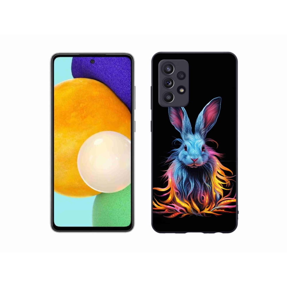 Gelový kryt mmCase na Samsung Galaxy A52/A52 5G - abstraktní zajíc
