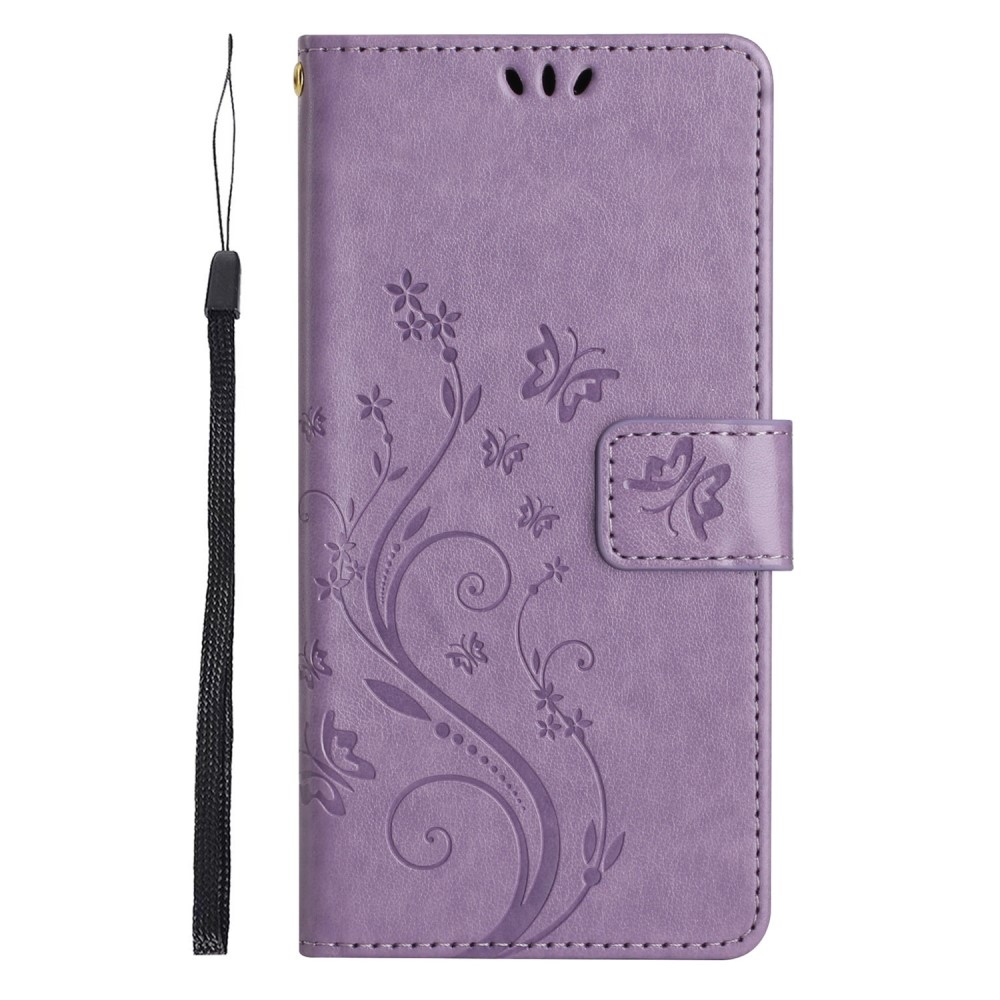 Flowers knížkové pouzdro na Xiaomi Redmi 14C/Poco C75 - světlefialové