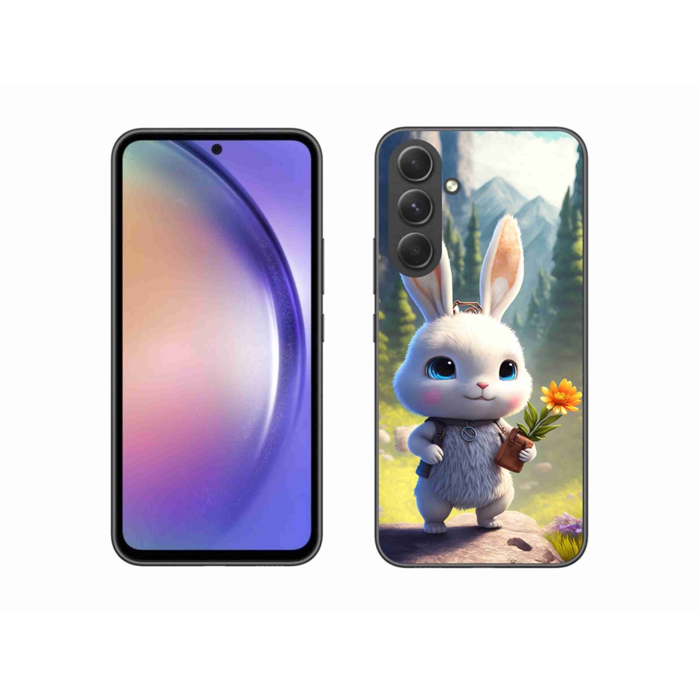 Gelový kryt mmCase na Samsung Galaxy A54 5G - roztomilý králíček