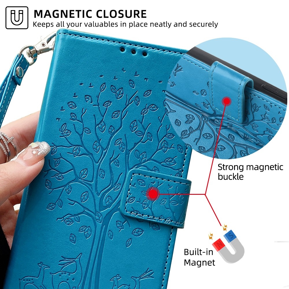 Tree knížkové pouzdro na Huawei Nova 12i - modré