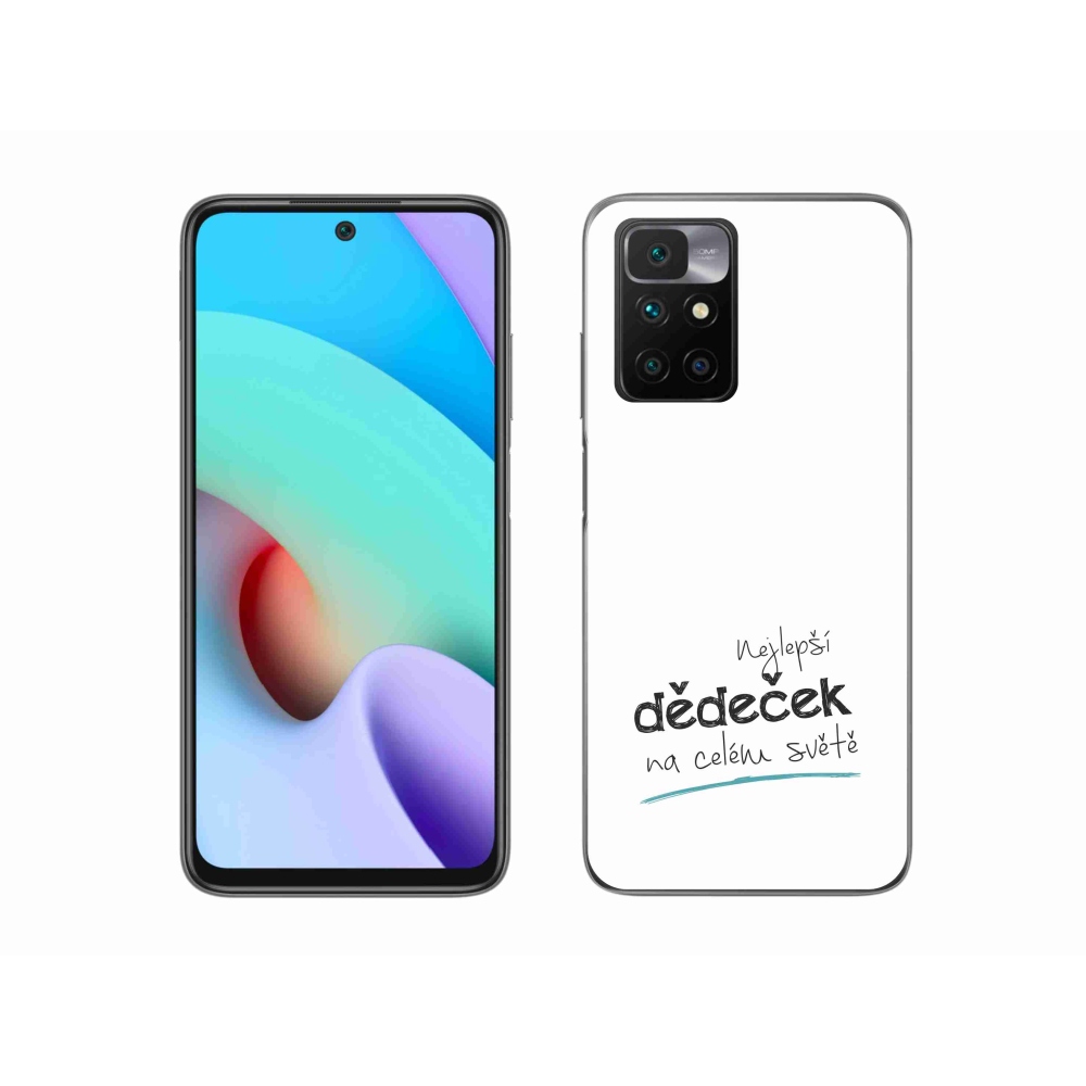 Gelový kryt mmCase na Xiaomi Redmi 10/Redmi 10 (2022) - nejlepší dědeček 3 bílé pozadí