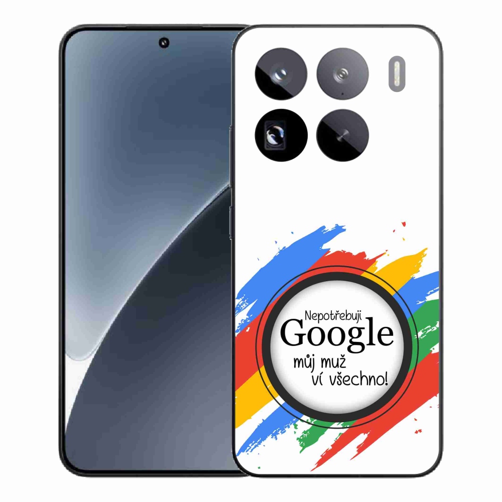 Gelový kryt mmCase na Xiaomi 15 Pro - muž ví všechno bílé pozadí