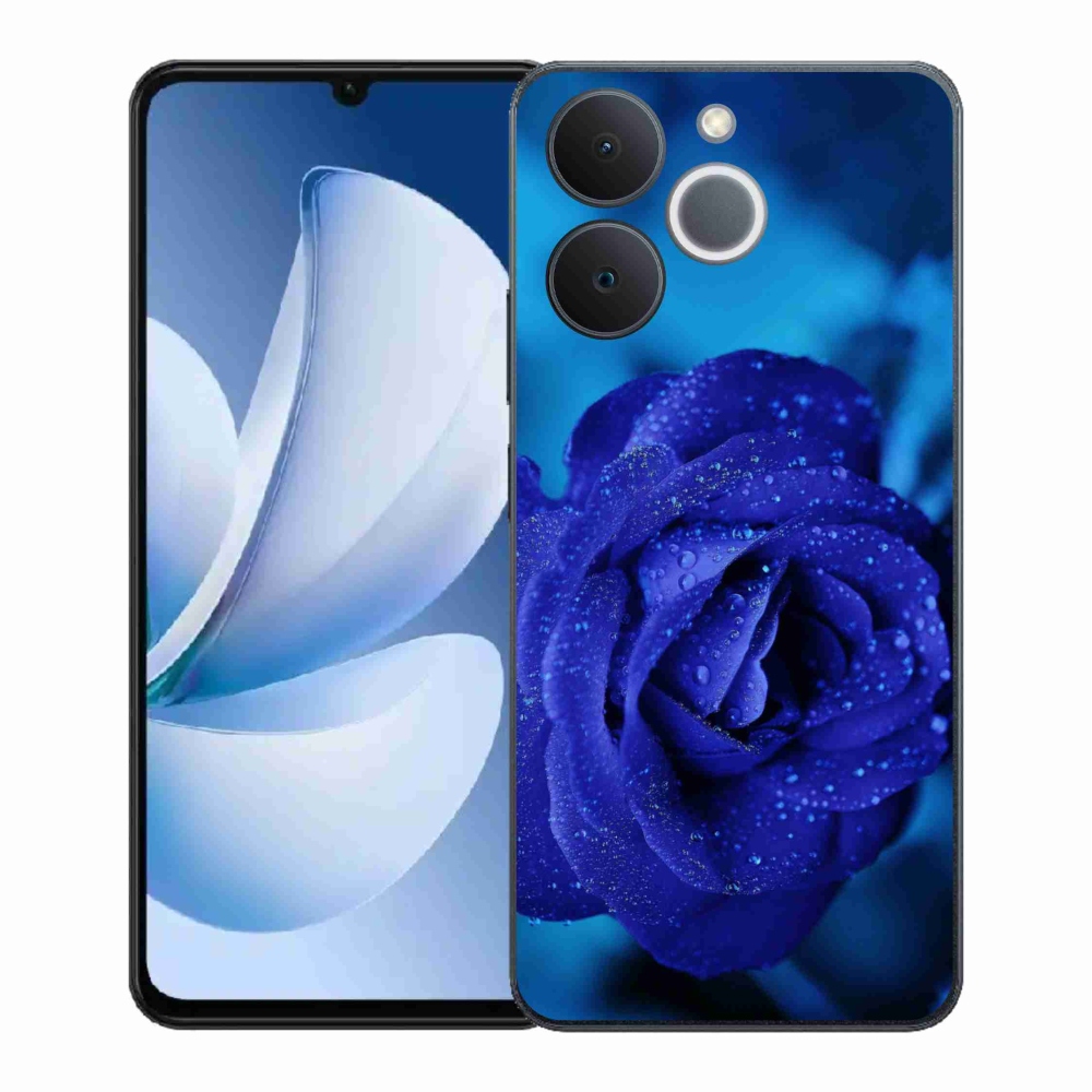 Gelový kryt mmCase na Realme Note 70T - modrá růže